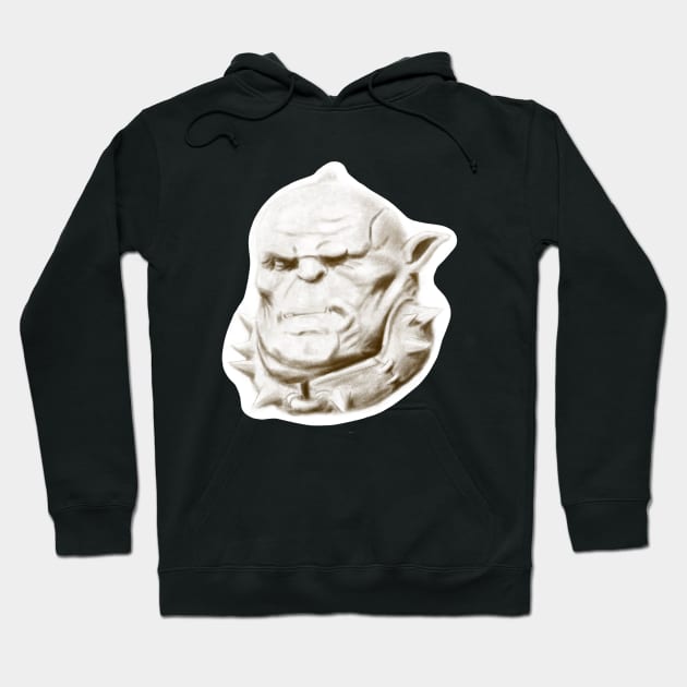 Ork head Hoodie by Zimart